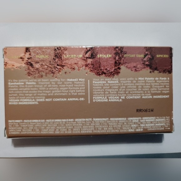 NIB Naked3 Mini Soft Pink Eyeshadow Palette by Urban Decay - Picture 3 of 4